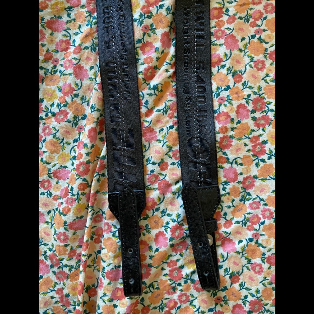 Authentic Off White Virgil Black Strap